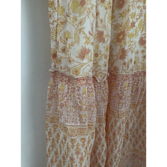 NWT Billabong Endless Sunset Dress SzS 100% Cotton Printed Maxi Boho Cottagecore - Picture 8 of 14
